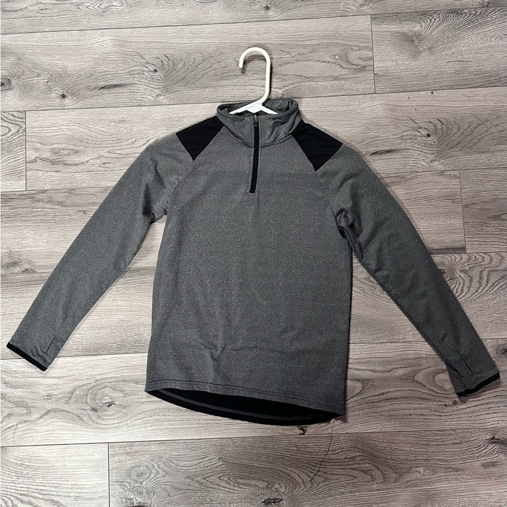 Champion Black and Gray Quarter-Zip Pullover